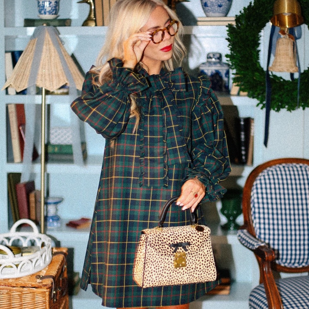 Elizabeth Wilson Tartan Shift Dress